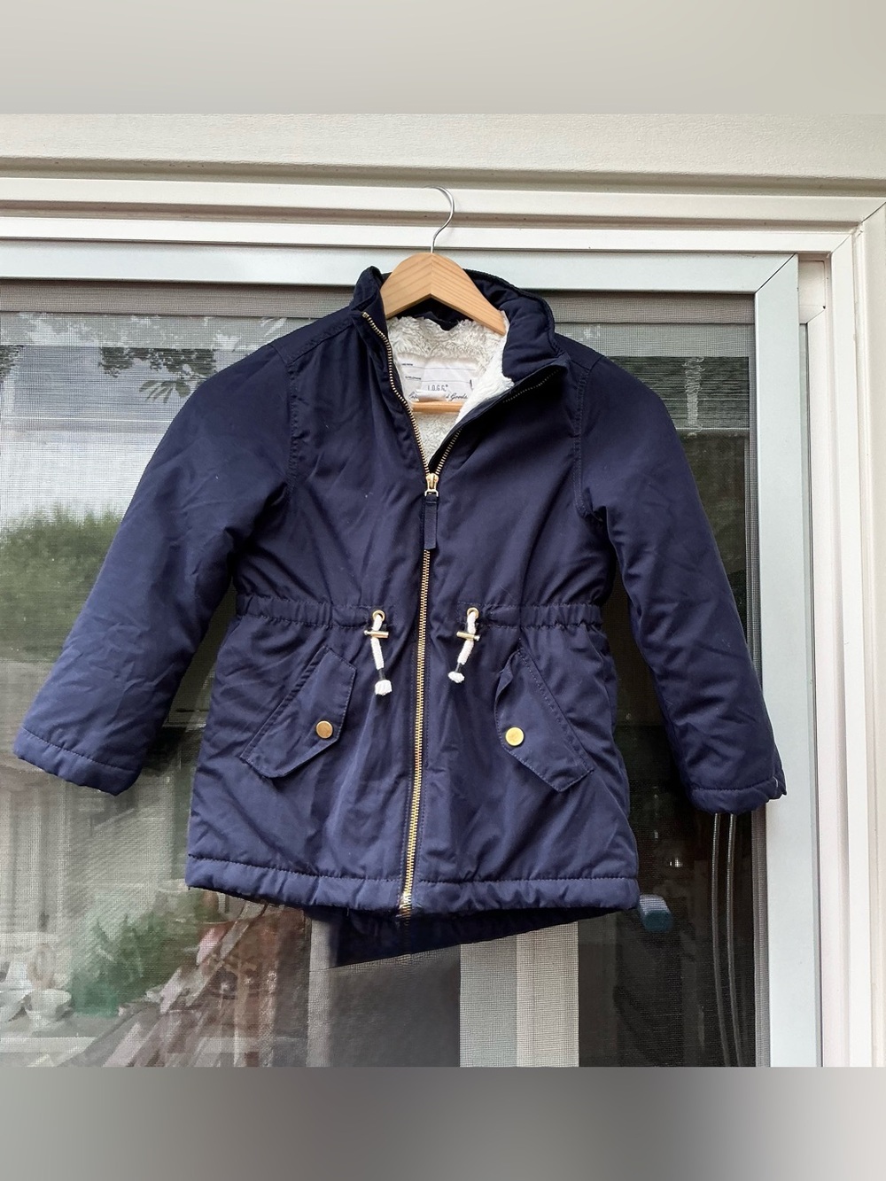 Girls' Navy Winter Parka Jacket❄️